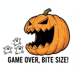 Halloween Pac-Man Jack-o’-Lantern Art
