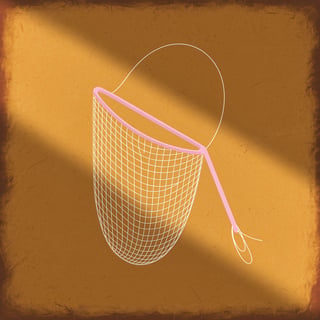 Pastel Kawaii Butterfly Net Icon