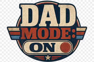 Vintage Dad Mode T-Shirt Design