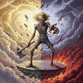 1980s Iron Maiden Eddie Retro Art