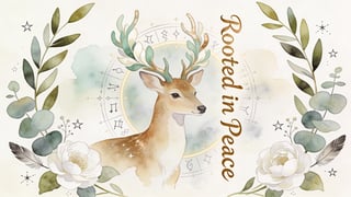Boho Deer Tattoo Design