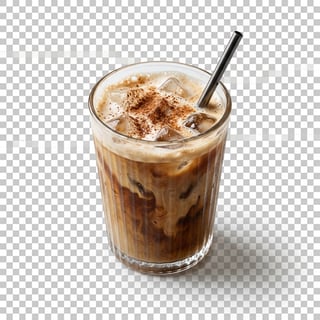 Photorealistic Iced Coffee Cutout