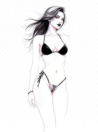 Stylized Nightclub Figure Art