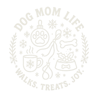 Vintage Dog Mom Badge Design