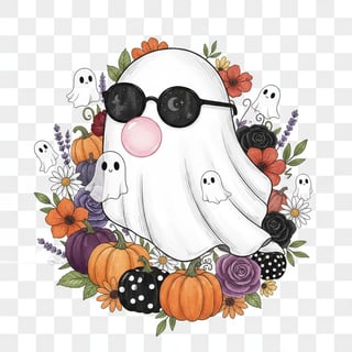 Halloween Ghost Sublimation Clipart PNG
