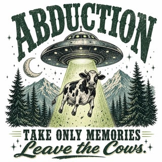 Retro Alien Abduction Tee