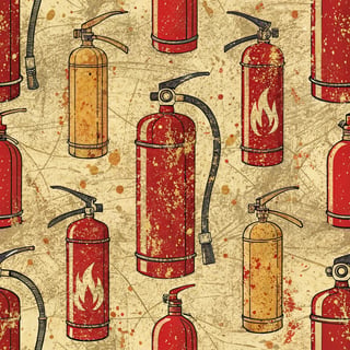 Vintage Fire Extinguisher Label Design