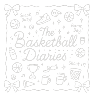 Basketball Doodle Line Art Design