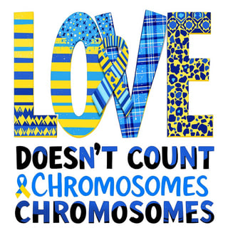 Colorful Down Syndrome Awareness Design