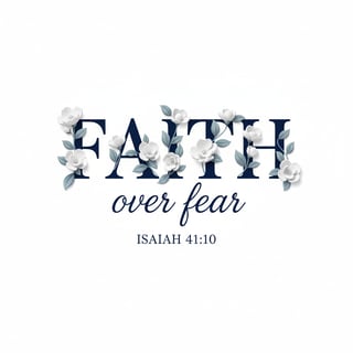Elegant Faith Over Fear Christian Design