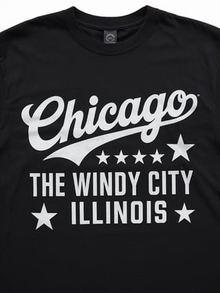 Chicago Windy City Black T-Shirt