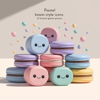 Pastel Kawaii Board Game Icons