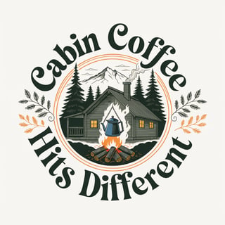 Rustic Camping Coffee Badge