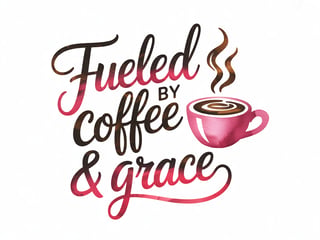 Fueled by Coffee & Grace Design