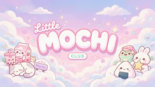 Kawaii Pastel Mochi Club Banner