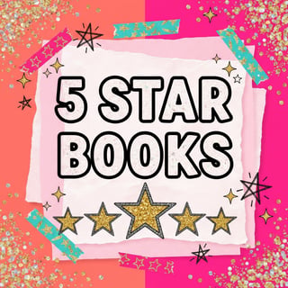 5 Star Books Glitter Scrapbook Aesthetic