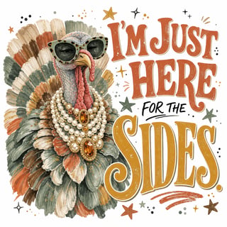 Turkey Diva Thanksgiving T-Shirt Graphic