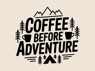 Camping Coffee Adventure Design