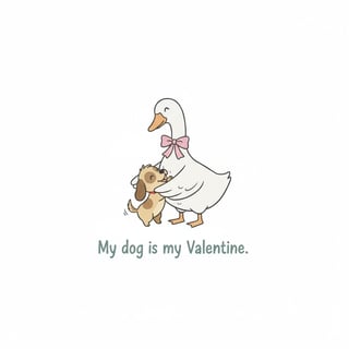 My Dog Is My Valentine Design