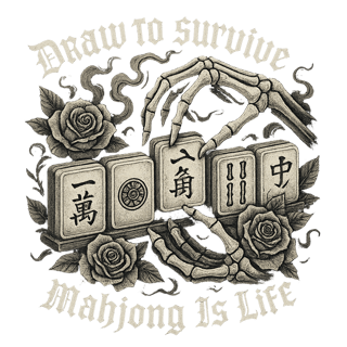 Gothic Mahjong T-Shirt Design