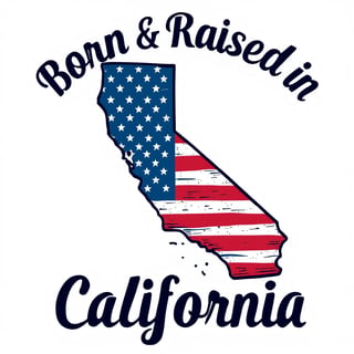 California T-Shirt Graphic Design