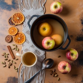 Cozy Fall Kitchen Prep Scene