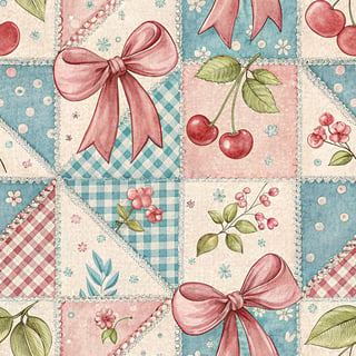 Seamless Digital Pattern with Bows