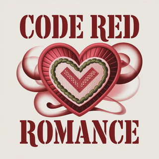 Code Red Romance Typography Art