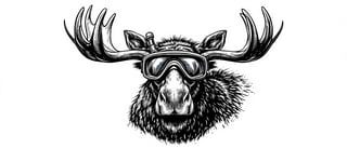 Moose Logo with Scuba Gear