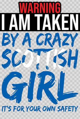 Bold Scottish Girl Typographic T-Shirt