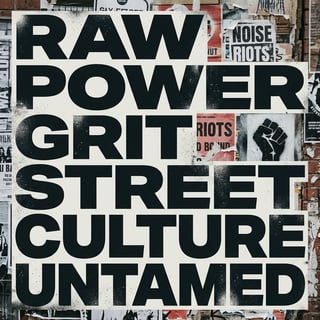 Bold Uppercase Edgy Typography