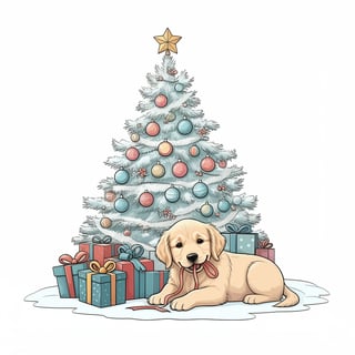 Christmas Tree Coloring Page