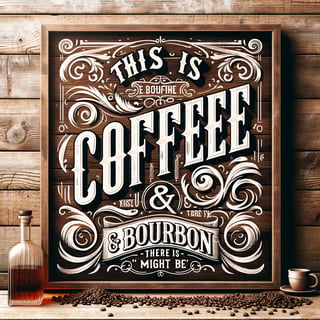 Vintage Western Coffee & Bourbon Design