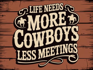 Vintage Western Typography Design