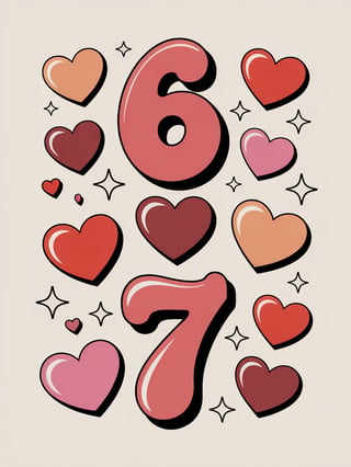 1970s Retro Valentine Graphic