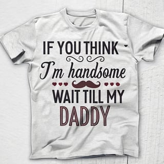 Handsome Daddy Mustache Text Design