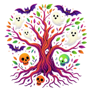 Cute Halloween Tree of Life