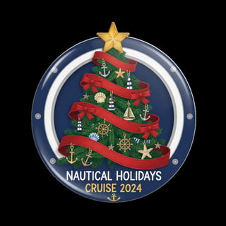 Nautical Christmas Tree with Yellow Star