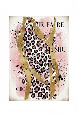 Vintage Leopard Pattern Wall Art