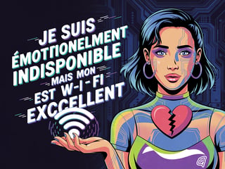 Cyber Girl Wi-Fi Aesthetic Tee