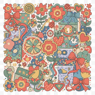 Granny-Chic Maximalist Retro Illustration