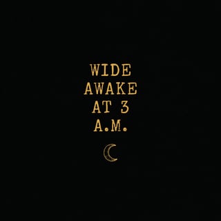 Wide Awake 3 A.M. Typewriter