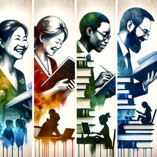 Joy of Teaching Watercolor Collage