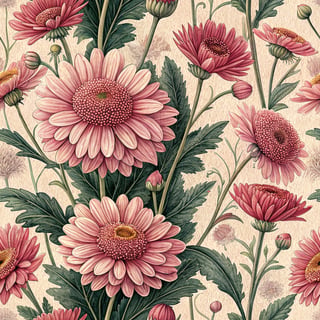 Vibrant Multi-Petaled Pink Daisies