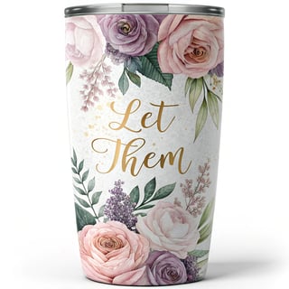 Elegant Floral Tumbler Wrap Design