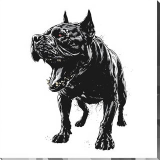 Monochrome Cane Corso Illustration