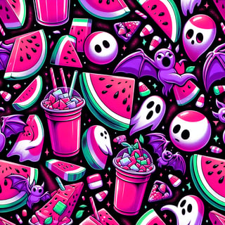 Summer Fun with Watermelon and Ghosts