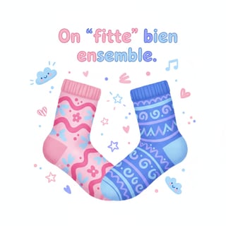 Digital Illustration of Matching Socks