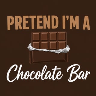 Pretend I'm a Chocolate Bar Design