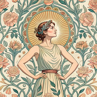 Art Nouveau Woman Portrait